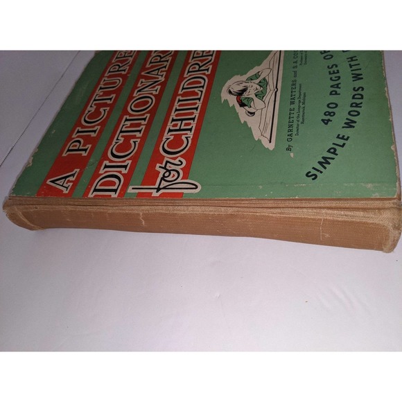 Vintage 1945 Picture Dictionary for Children Garnette Watters SA Courtis Rare - Picture 2 of 12